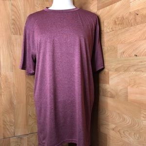Zone Pro Short Sleeve Athletic Large Burgundy Top
